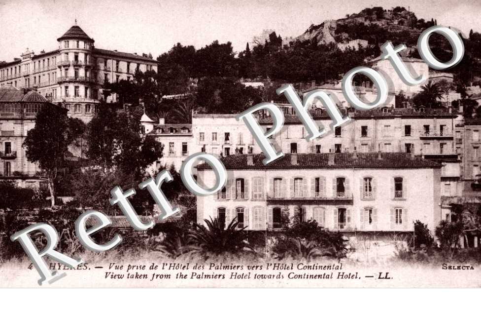 vue prise de l'Hotel des Palmiers vers l'Hotel Continental