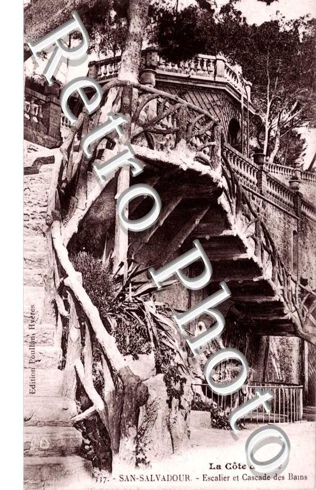 San Salvadour Escalier et cascade des bains