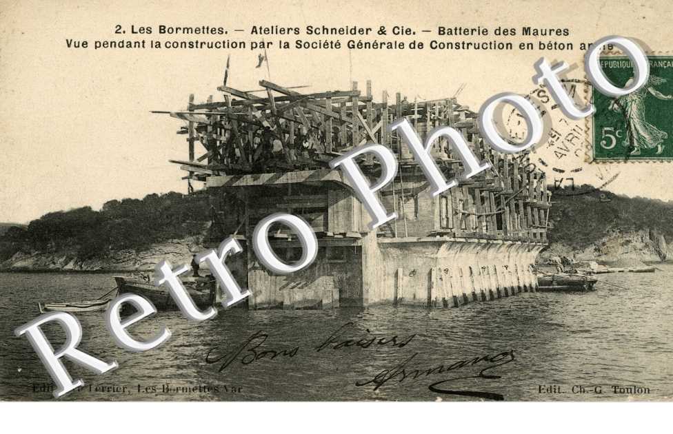 Les Bormettes, Ateliers Schneider et Cie, Batterie des Maures