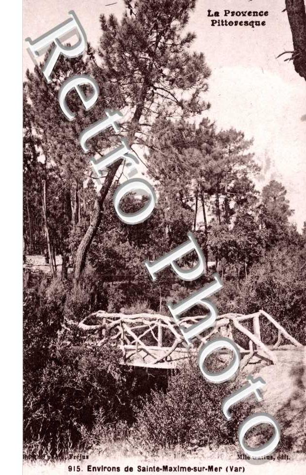 Beauvallon, le Parc, un Pont Rustique