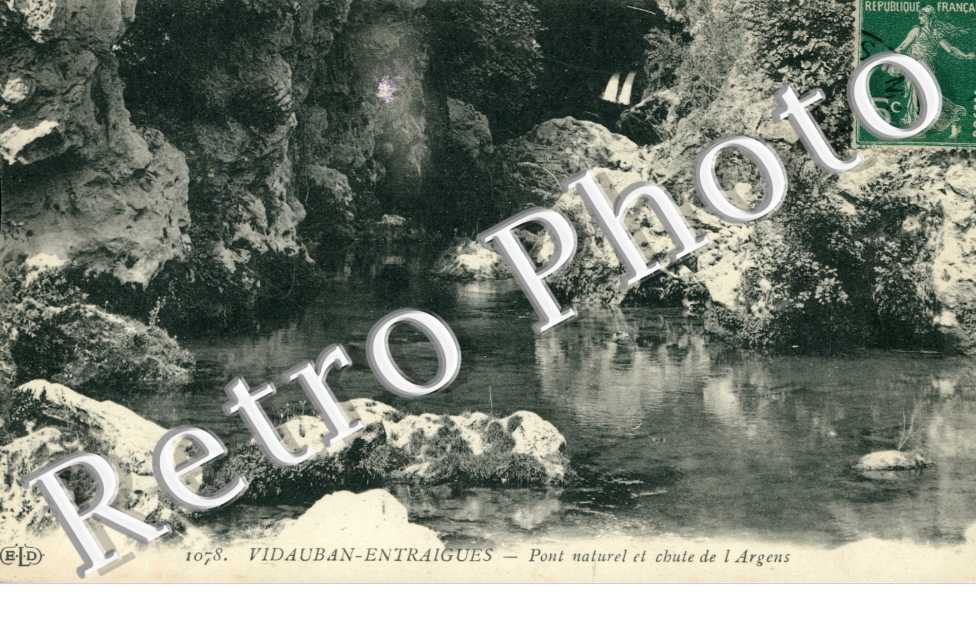 Entraigues, Les Ponts naturels et la Chute de l'Argens