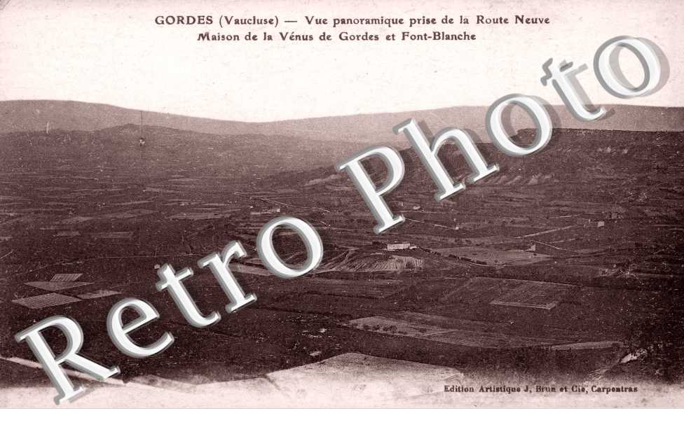 Vue panoramique et Maison de la Venus et Font Blanche