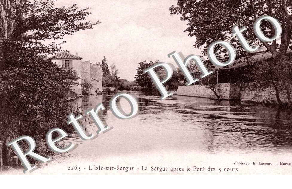 La Sorgue apres le Pont des 5 Cours