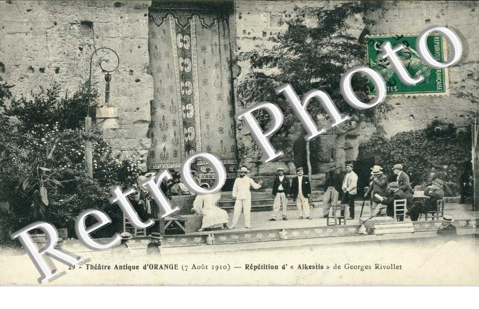 Theatre Antique d'Orange, Repetition d' "Alkestis" de Georges Rivollet
