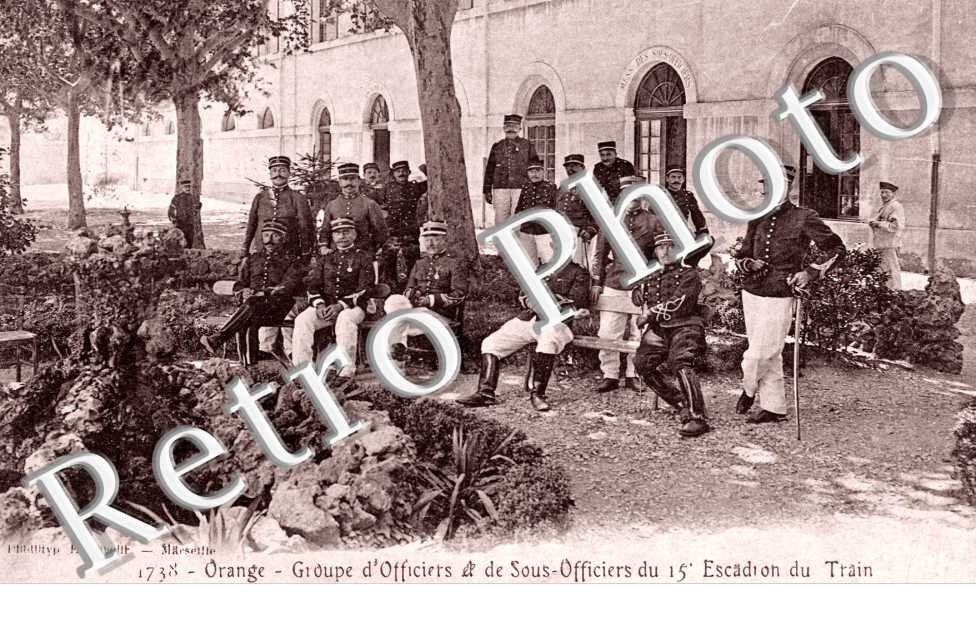 Groupe d'Officiers et de Sous-Officiers du 15eme Escadron du Train