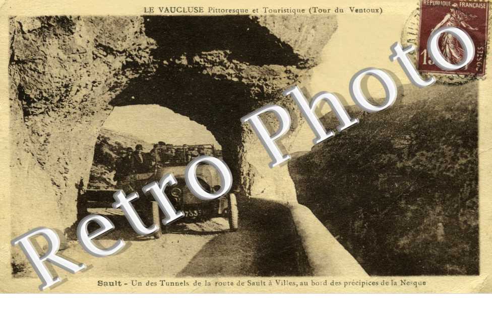 Un des tunnels de la route de Sault
