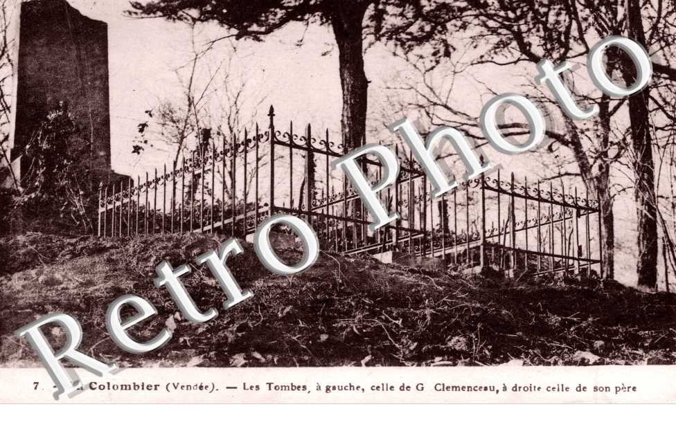 Au colombier  - les tombes - G. Clemenceau