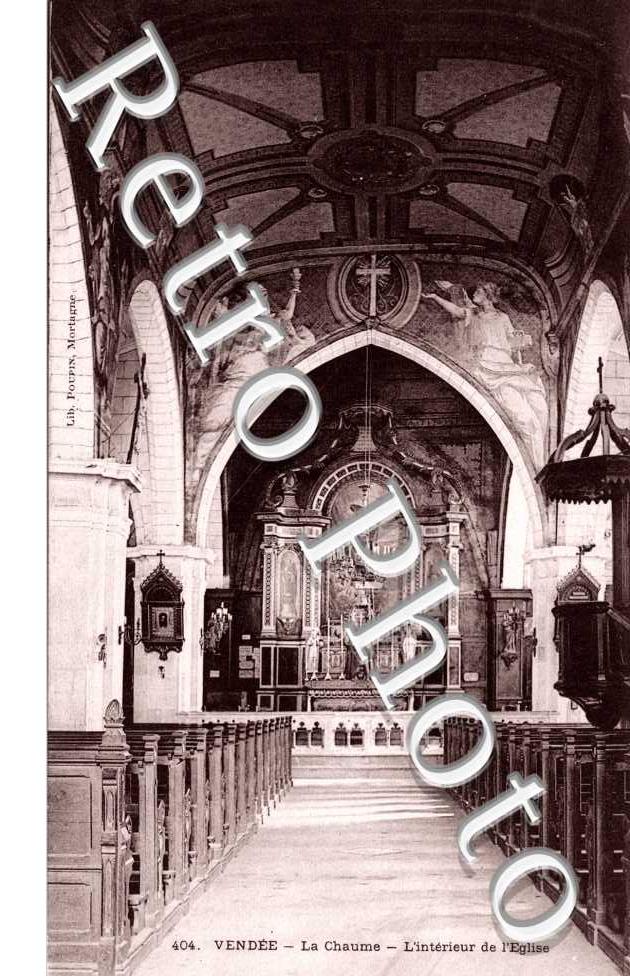 La Chaume - L'interieur de l'Eglise