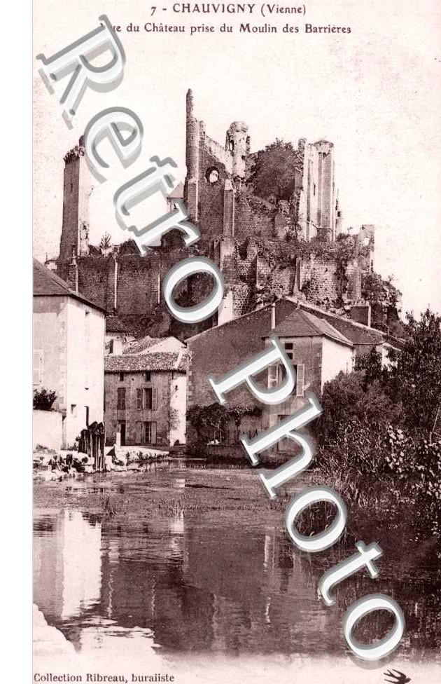 Vue du Chateau prise du Moulin des Barrieres