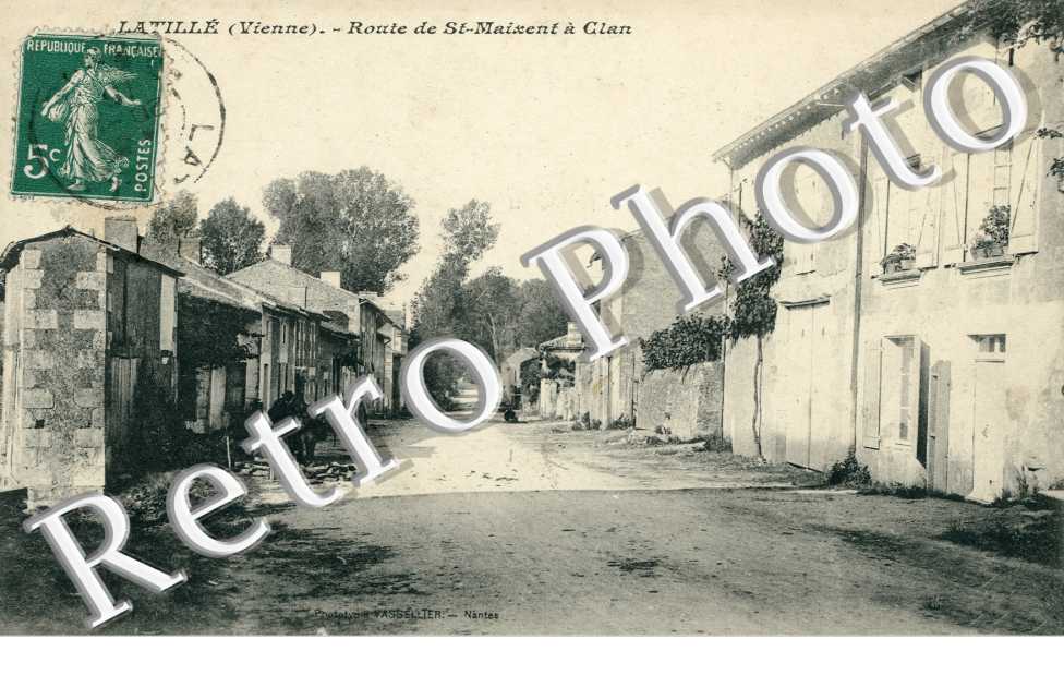Route de Saint-Maixent a Clan