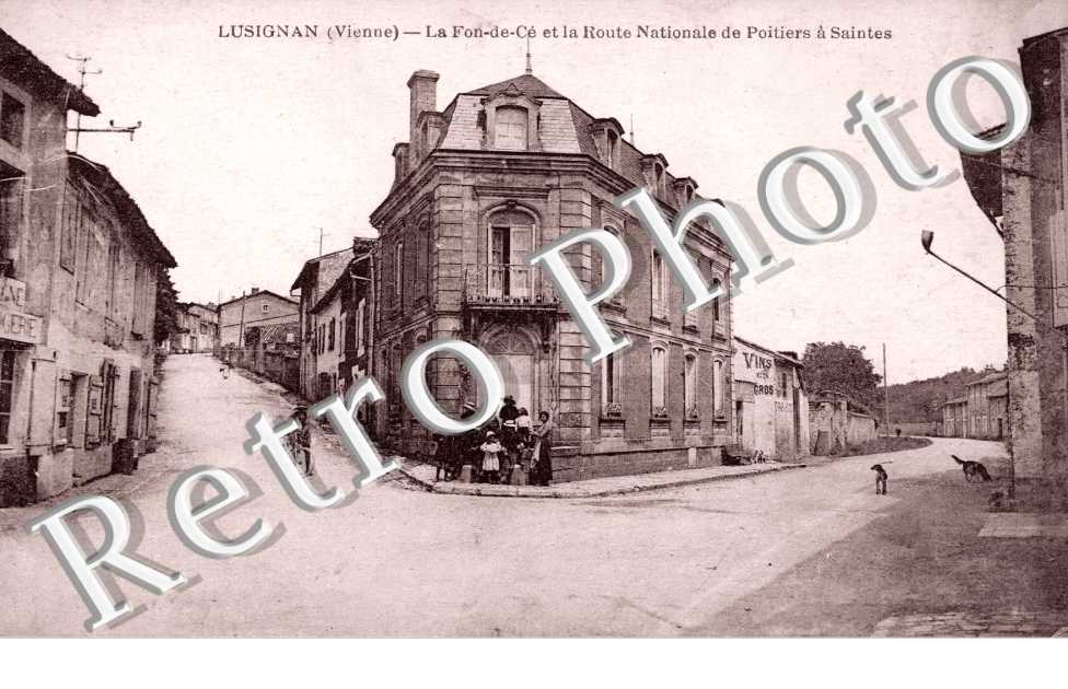 la Fon-de-Ce et la route nationale de Poitiers a Saintes
