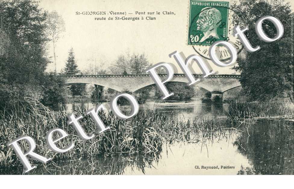 Pont sur le Clain, Route de Saint-Georges a Clan