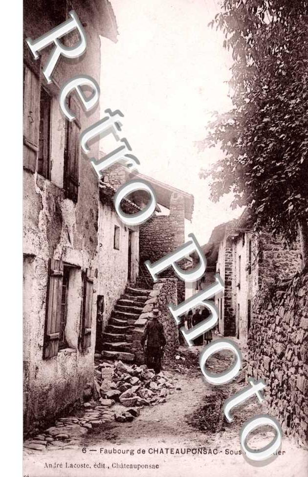 le Faubourg de Chateauponsac, Sous le Moustier