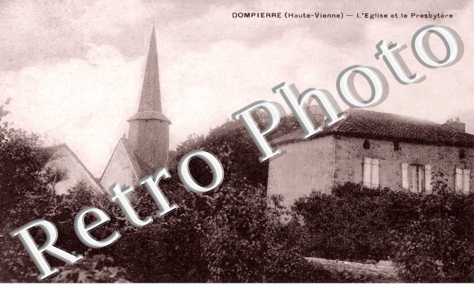 DOMPIERRE -  l'Eglise et le Presbytere