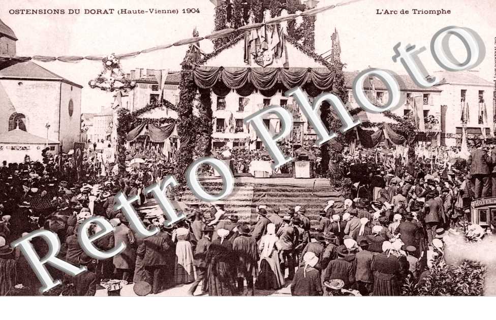 l'Ostensions du Dorat 1904, l'Arc de Triomphe