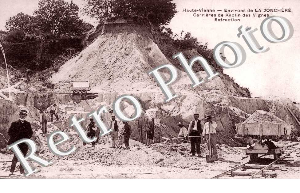 carrieres de kaolin des vignes, extraction
