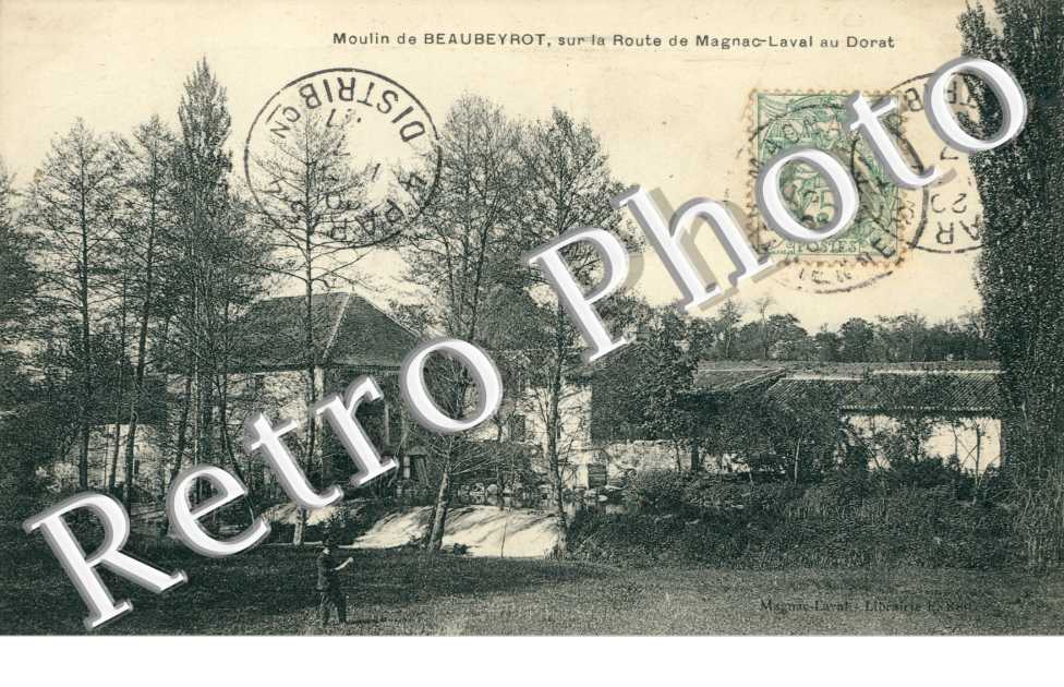 Moulin de Beaubeyrot, sur la Route de Magnac-Laval au Dorat