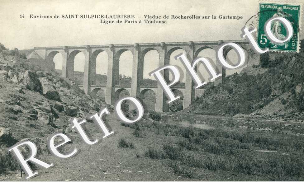 Viaduc de Rocherolles sur la Gartempe, Ligue de Paris a Toulouse