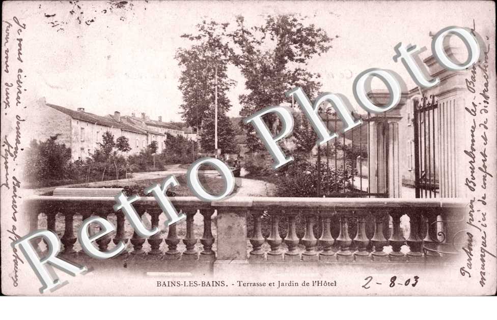 Terrasse et jardins de l'Hotel