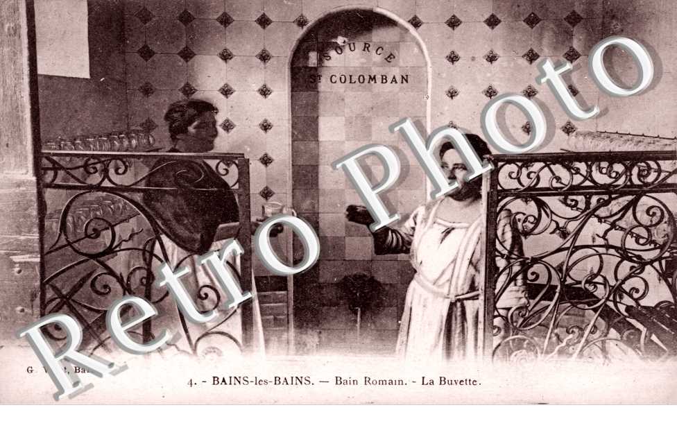 bain romain, la buvette