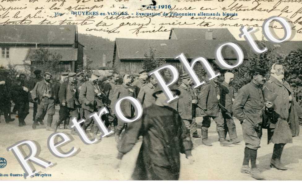 Bruyeres-en-Vosges, Evacuation de Prisonniers allemands blesses