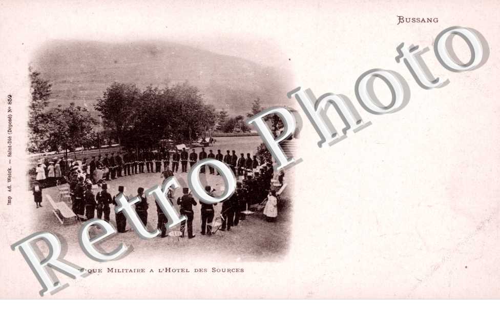 Musique militaire a l'hotel des sources