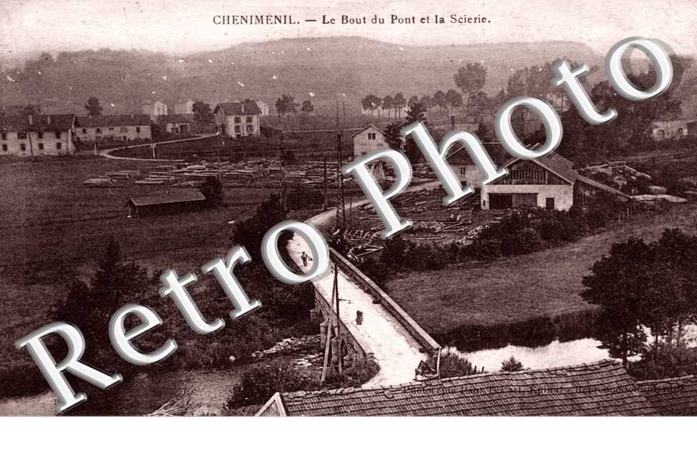 Le bout du pont et la scierie