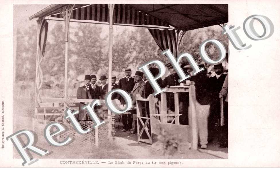 LE SHAH DE PERSE AU TIR AUX PIGEONS