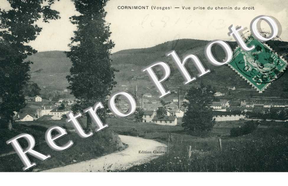 Vue prise du chemin du droit