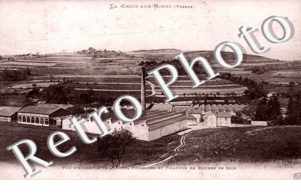 Vue d'ensemble de l'usine - peignage et filature de Bourre de Soie