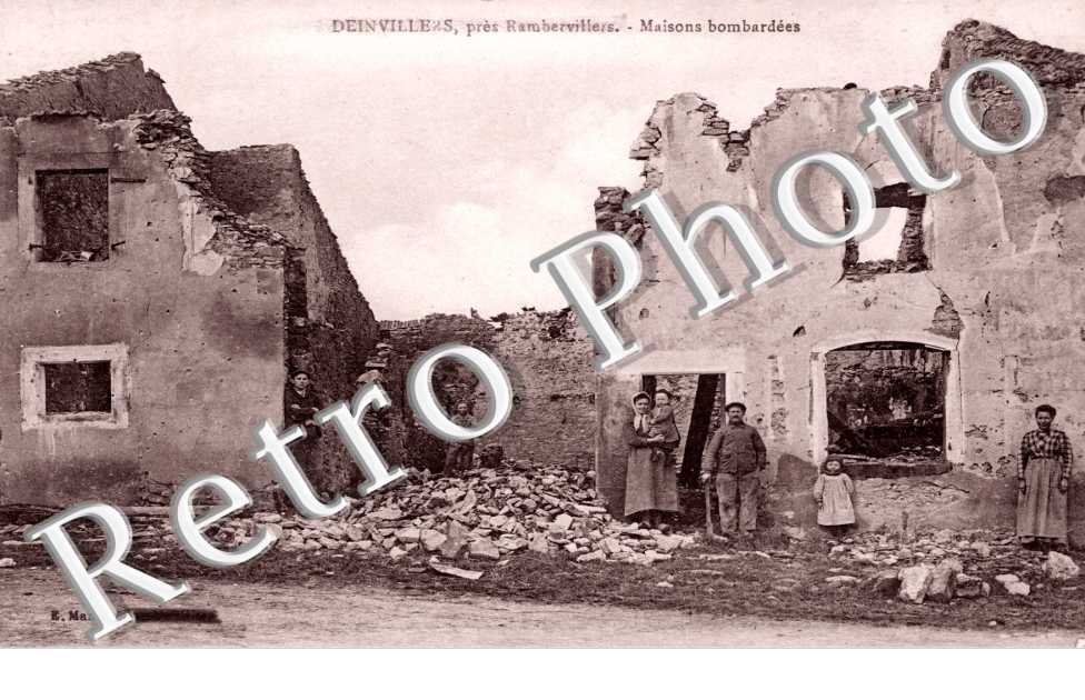 Maisons bombardees