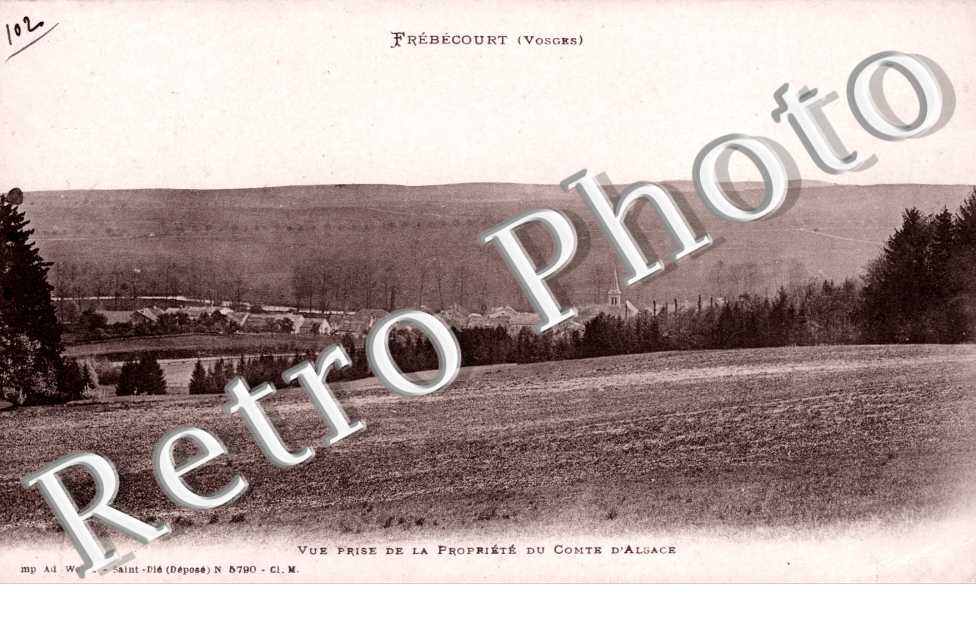 Vue prise de la propriete du comte d'Alsace