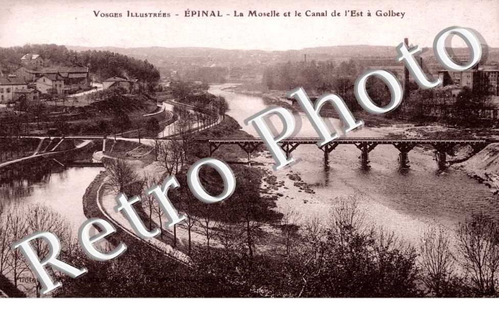 La Moselle et le Canal a l'est de Golbey