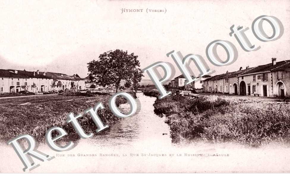 Rue des grandes rangees - la rue Saint-Jacques et le ruisseau - La Saule