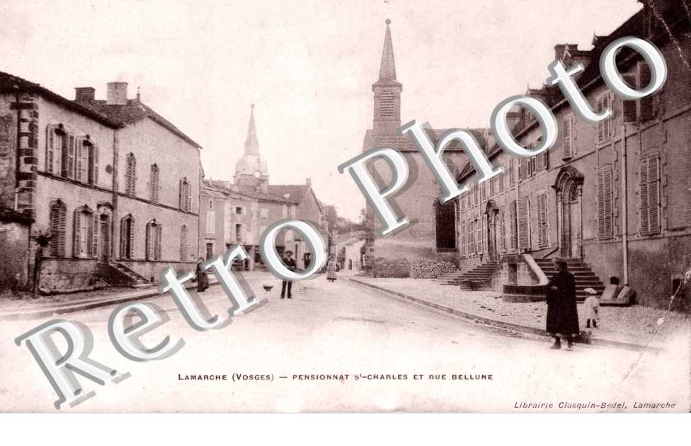 le Pensionnat Saint-Charles et la Rue Bellune