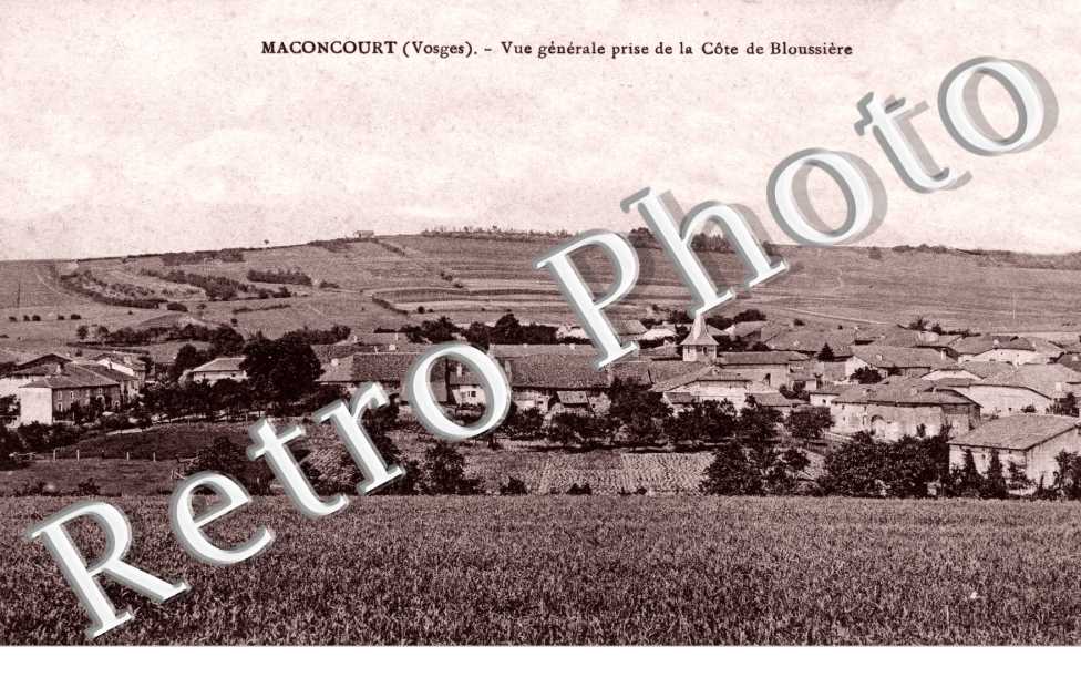 vue generale prise de la cote de Bloussiere