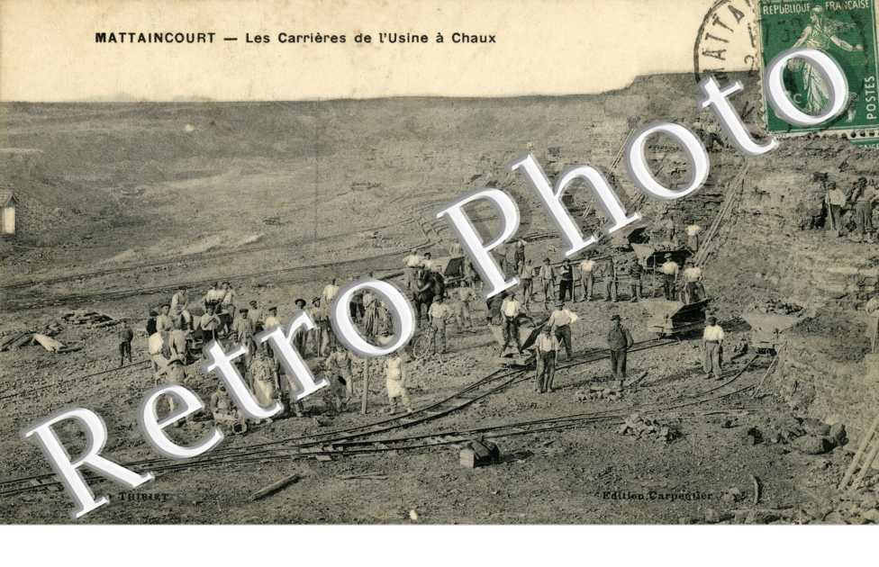 les carrieres de l'usine a Chaux