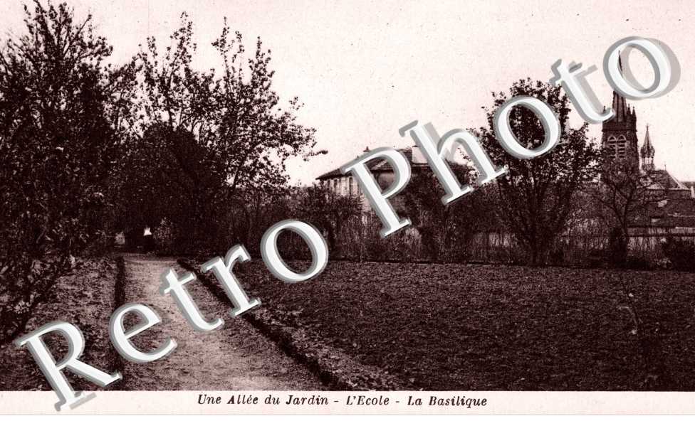 Une Allée du Jardin - l'Ecole - La basilique