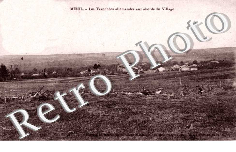 Les tranchees allemandes aux abords du village
