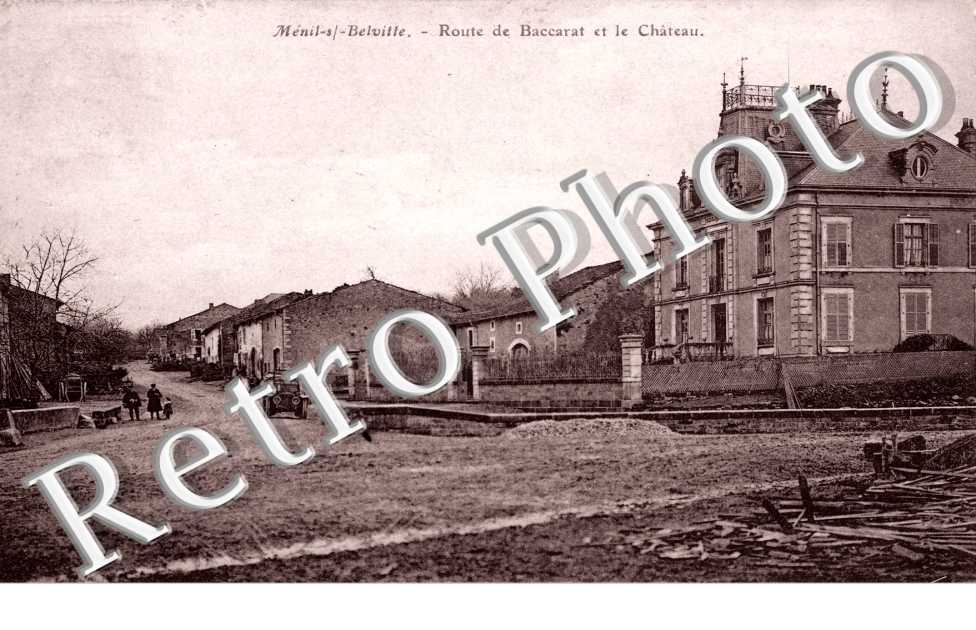 Route de Baccarat et le chateau