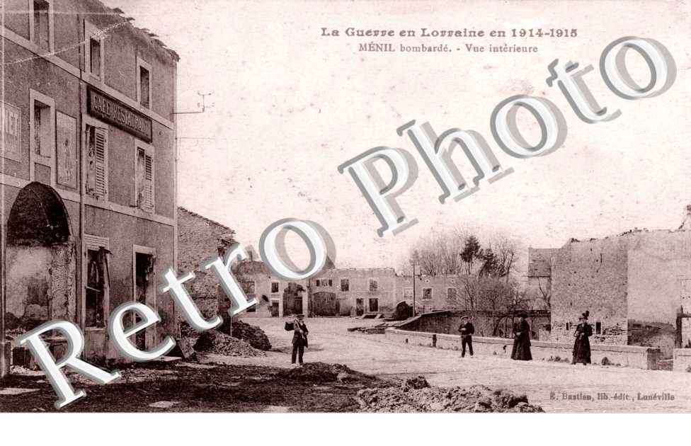 En 1915 Menil Bombarde Vue interieure