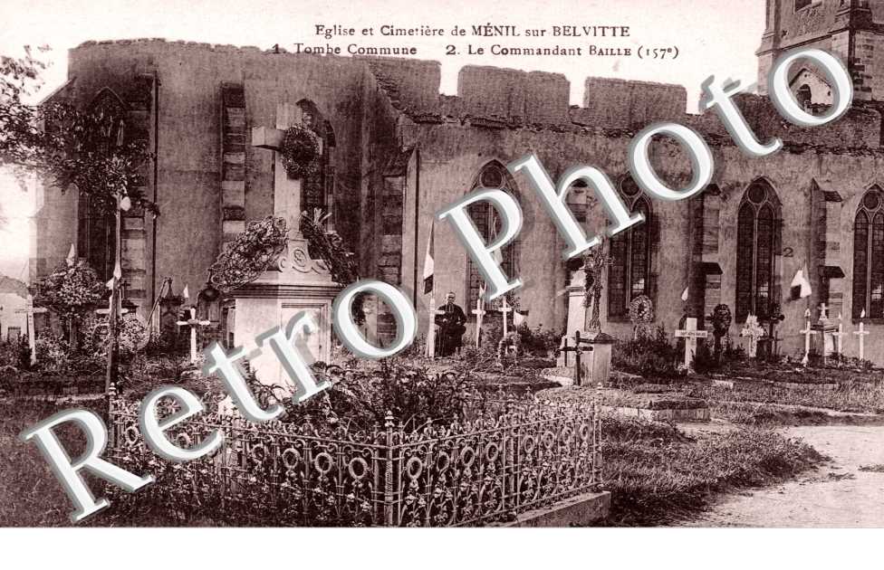 eglise et cimetiere, tombe commune, la commande baille