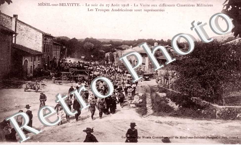 le Soir du 27 aou^t 1918, la Visite aux differents Cimetieres Militaires