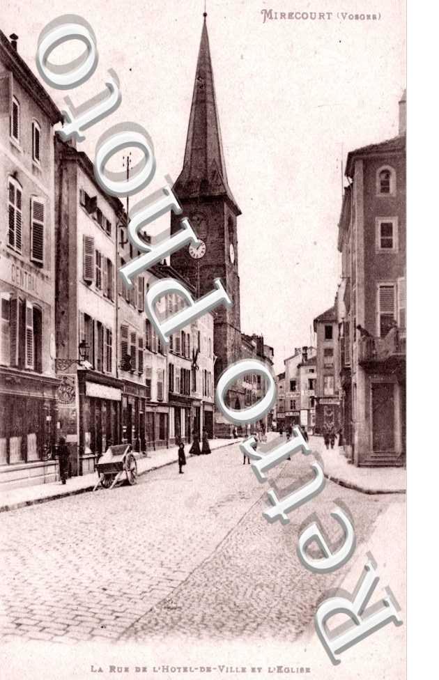 la Rue de l'Hotel-de-Ville et l'Eglise