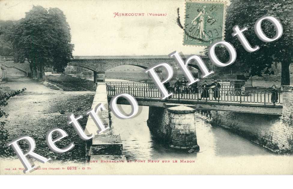 le Pont Barbacaine et le Pont Neuf sur le Madon