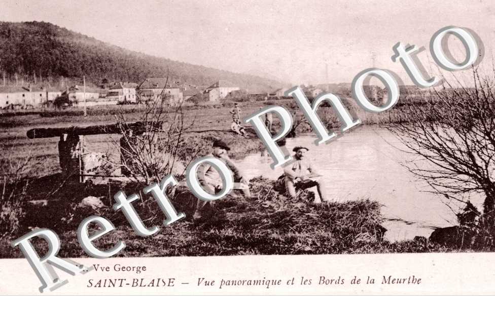 SAINT BLAISE VUE PANORAMIQUE ET LES BORDS DE LA MEURTHE