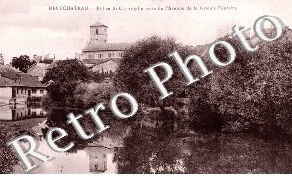 l'Eglise Saint-Christophe prise de l'Avenue de la Grande-Fontaine