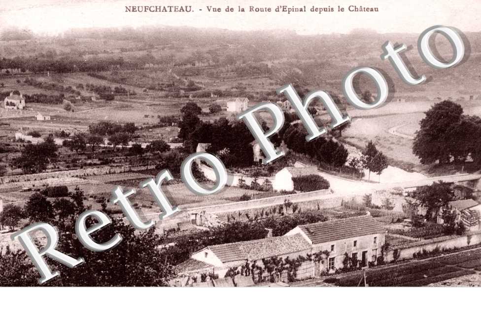 Vue de la Route d'Epinal depuis le Chateau