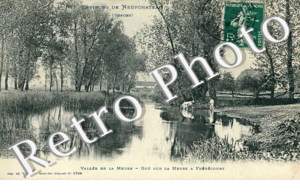 VALLEE DE LA MEUSE GUE SUR LA MEUSE A FREBECOURT