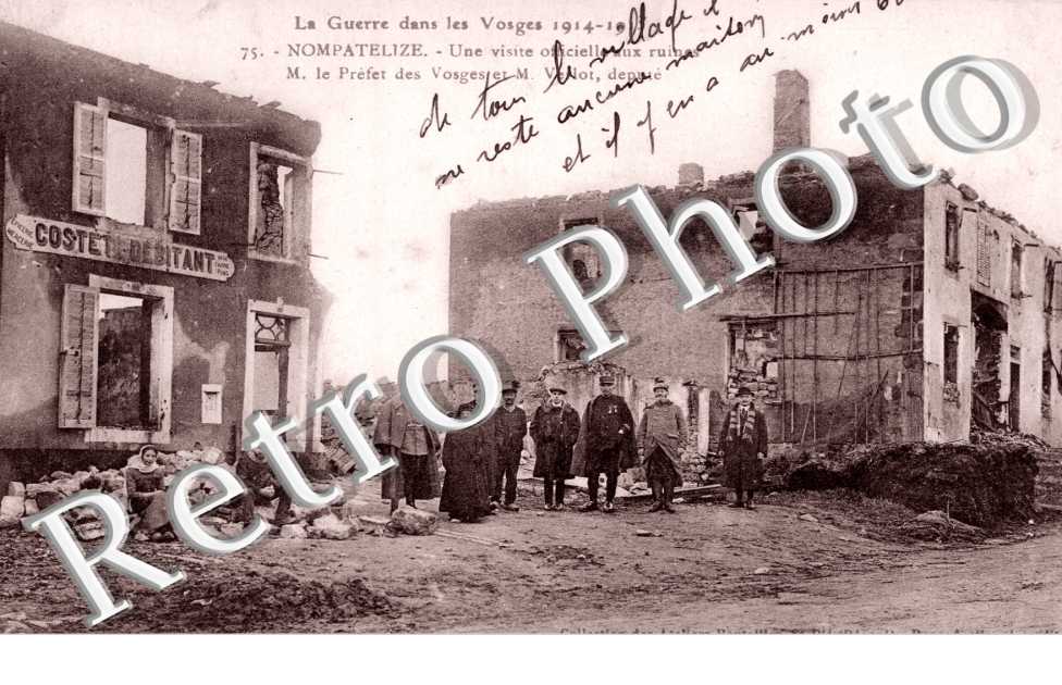Visite officielle aux ruines M. Le Prefet des Vosges
